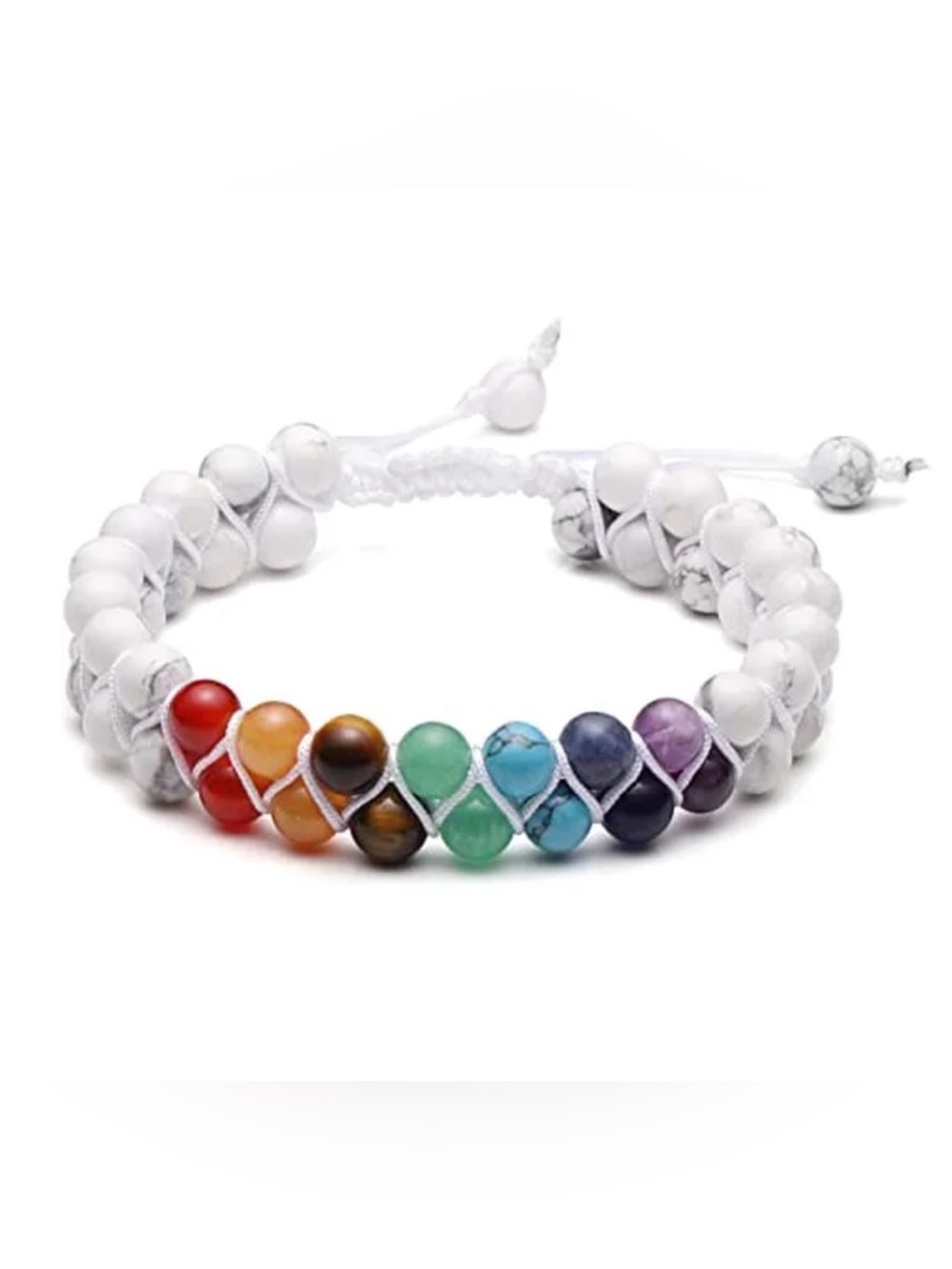 Chakra Bracelet Healing Crystal Yoga Stone Bead Meditation Relaxation Anxiety